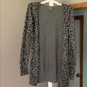 Charlotte Russe Animal Print Cardigan